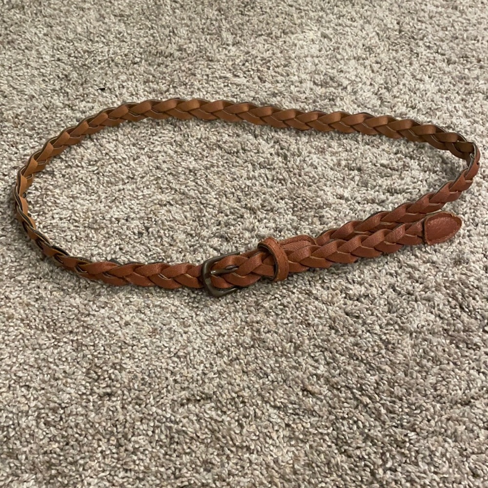 Brown Braided Belt